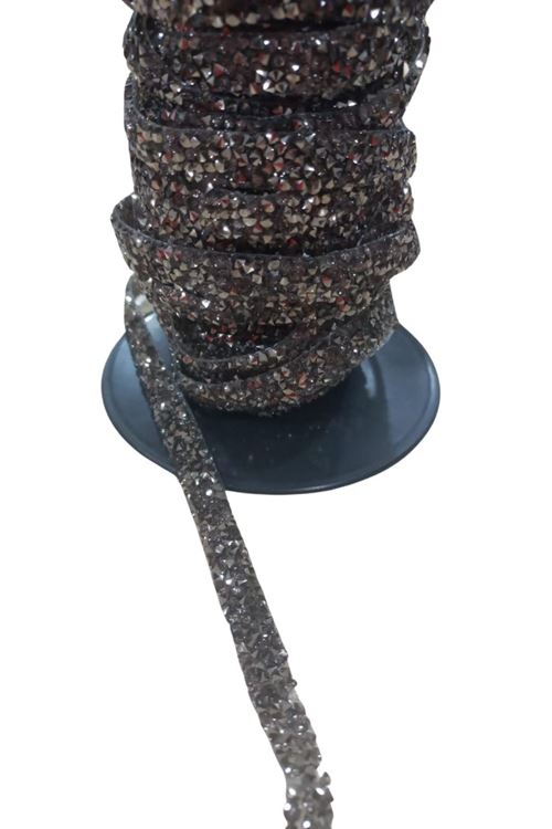 Silikonlu Yapıştırma Taş Şerit 2 Cm Siyah 1 Metre