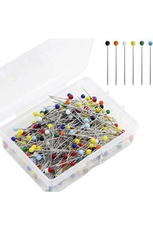 Toplu İğne Renkli Başlı 200 Adet