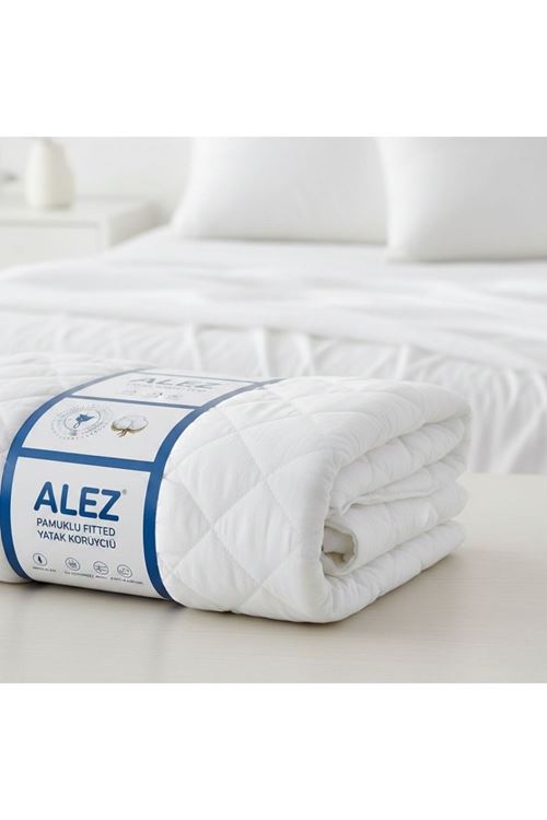 Alez Pamuklu Fitted Yatak Koruyucu 100*200 Cm