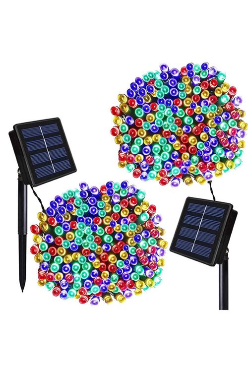 Solar Güneş Enerjili Dış Bahçe 8 Modlu 10 metre 120 led dekoratif Aydınlatma