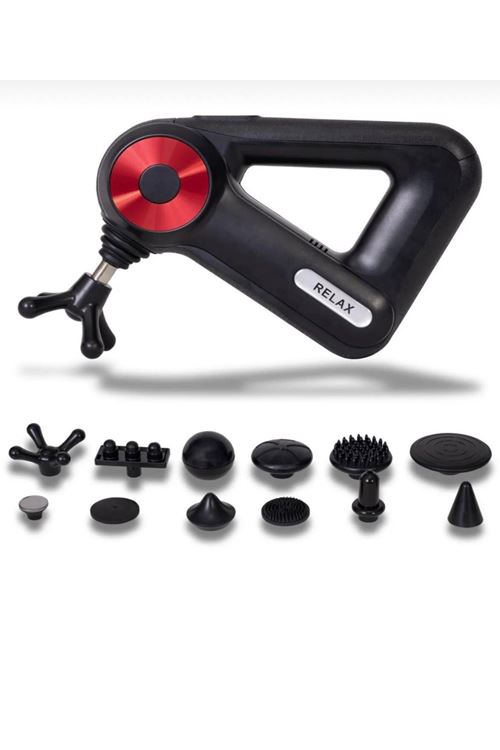 Profesyonel Derin Doku Masaj Tabancası - 12 Başlıklı Kas Gevşetici