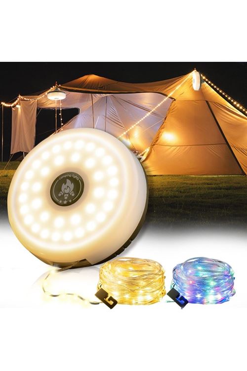 Güneş Enerjili Makara LED Kamp Lambası