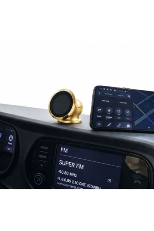 Metal Telefon Tutucu Torpidoya Yapışan Mıknatıslı