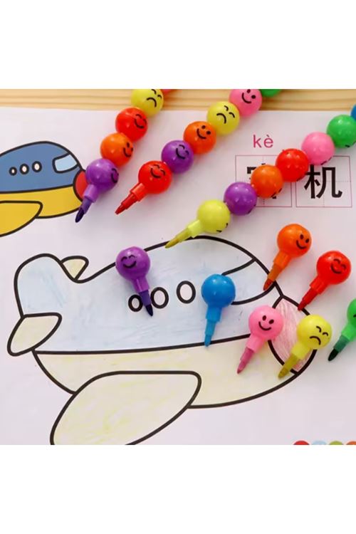 4'lü Emojili Yumurtlayan Boya Kalemi Seti