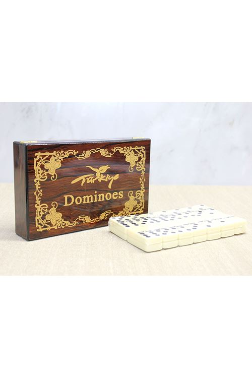 Ahşap Kutulu Domino Oyunu Model 3