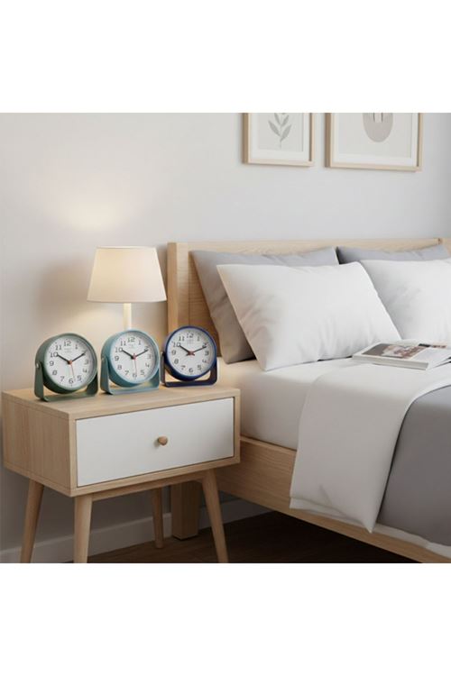 Renkli Yuvarlak Masa Çalar Saati