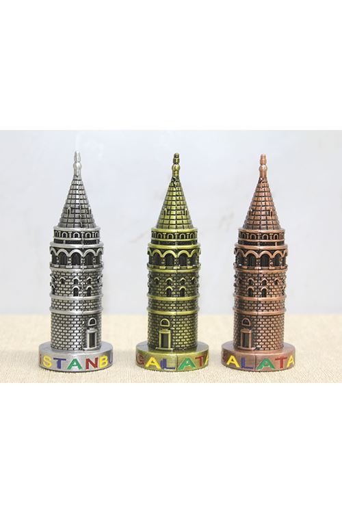 10 cm Metal Galata Kulesi