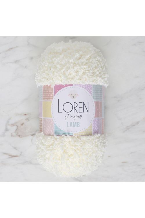Loren Lamb Açık Krem El Örgü İpi - R019 - 34419