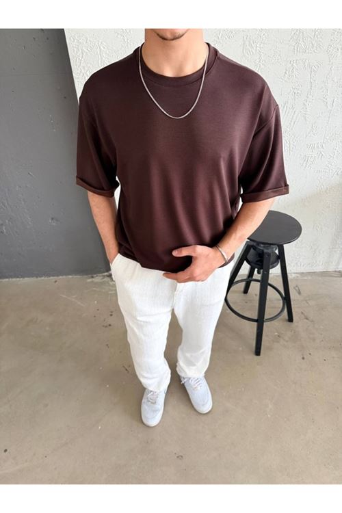 Erkek Duble Kol Basic Tişört
