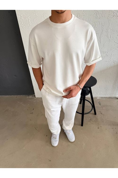 Erkek Duble Kol Basic Tişört