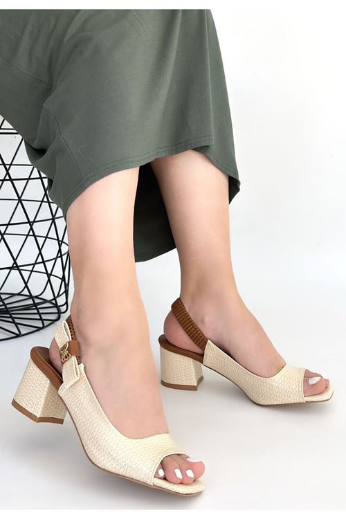 Alessi Bej Rugan Topuklu Ayakkabı