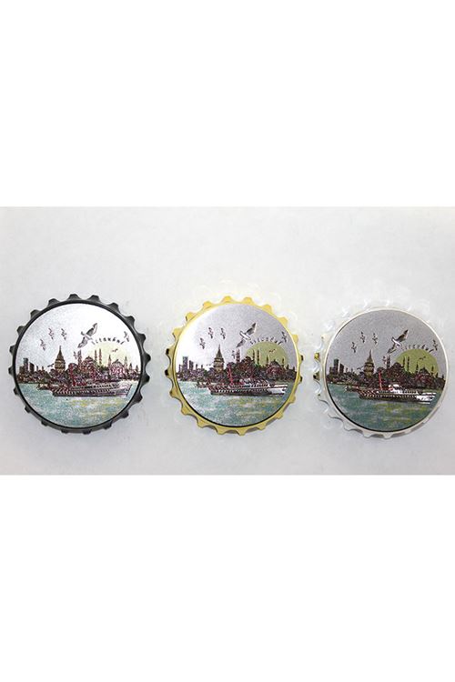 İstanbul Temalı Gazoz Kapağı Magnet - Model 1