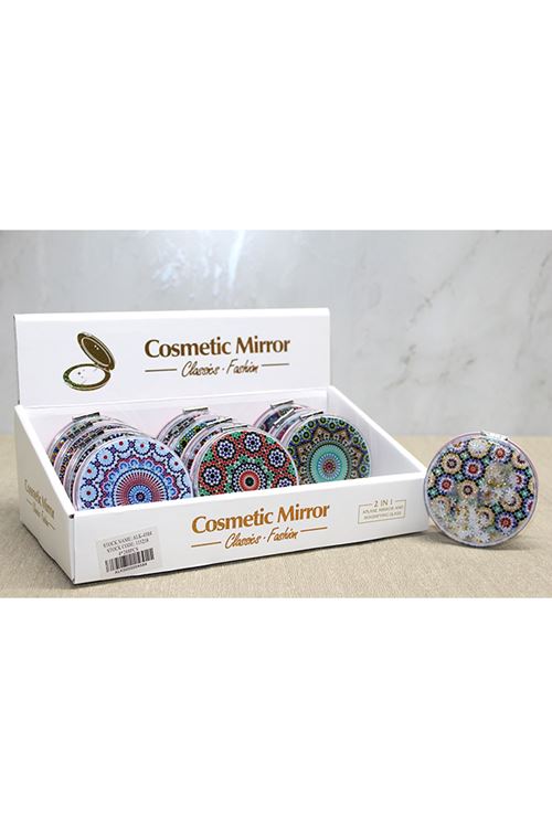 Mandala Desenli Hareketli Sulu El Aynası - Model 3