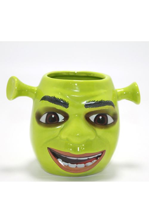 3D Shrek Tasarımı Porselen Kupa Bardak