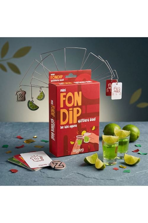 Mini Fondip Çiftlere Özel Eğlenceli Kart Oyunu