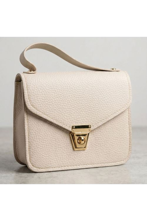 Krem Rengi Kutu El Çantası