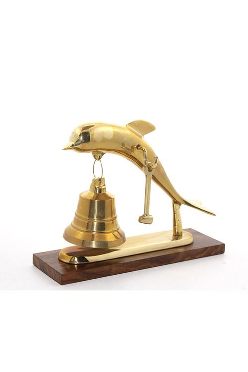 Pirinç Yunus Balığı Tasarımlı Çan