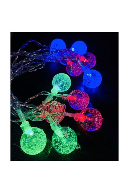 3m 20 Led Kristal Top RGB Pilli