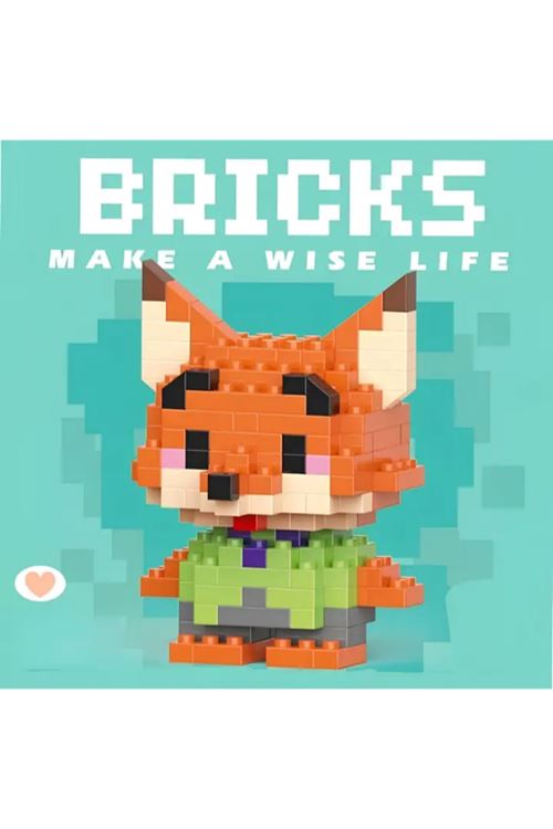 Bricks Zootropolis Nick Wilde Mini Lego Figürü