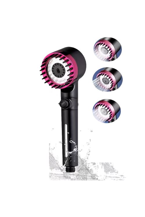 Pembe 3 Modlu Filtreli Duş Başlığı