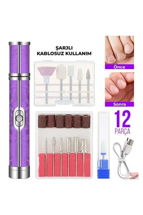 Şarjlı Manikür Pedikür Tırnak Bakım Seti