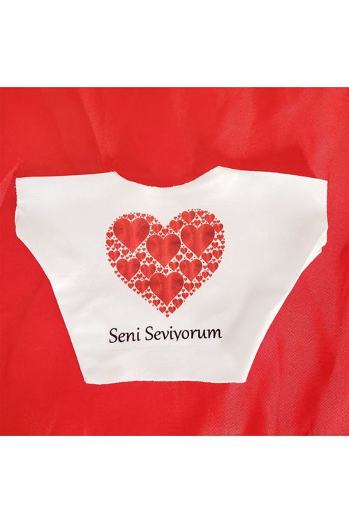 Seni Seviyorum Baskılı Peluş Oyuncak Tişörtü