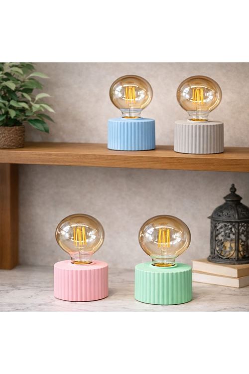 Ampul Tasarımlı Retro Masa Lambası