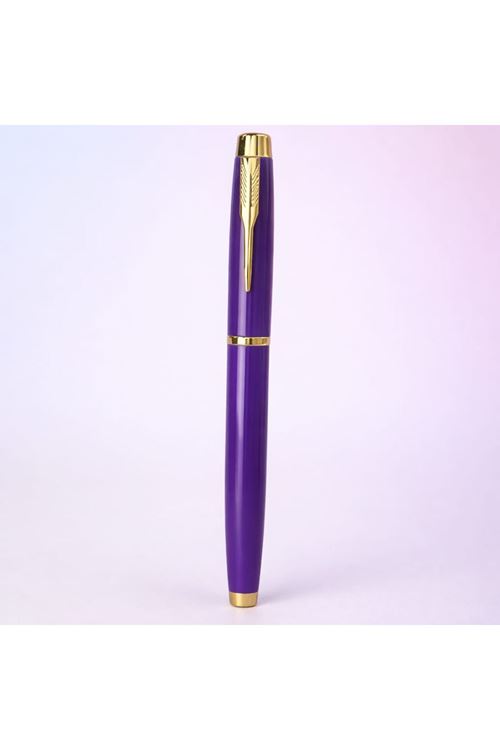 Premium Mor Metal Roller Kalem