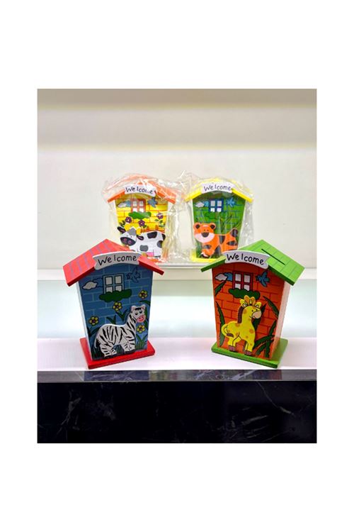 Ahşap Ev Tasarımlı Kumbara