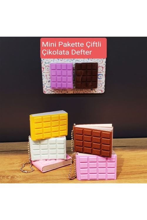 Mini Çiftli Çikolata Not Defteri