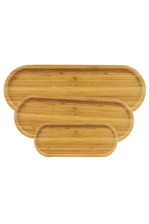 3'lü Oval Sunum Tabağı Seti