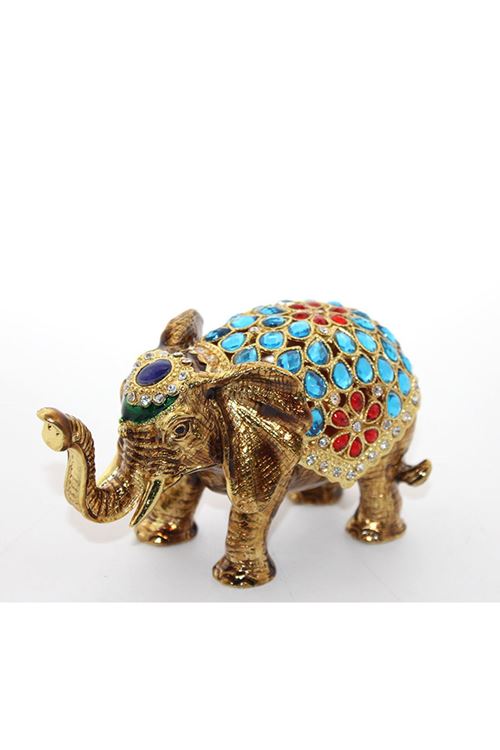 Swarovski Taşlı Tekli Fil Figürü Model 4