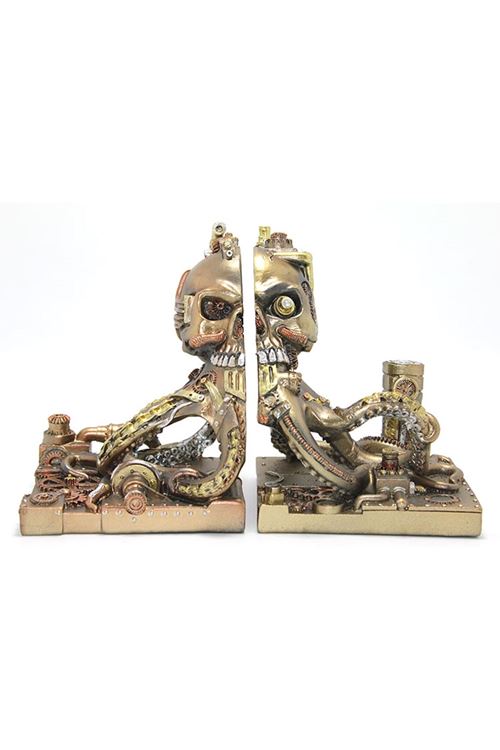Steampunk Polyester Ahtapot Kitap Stoperi