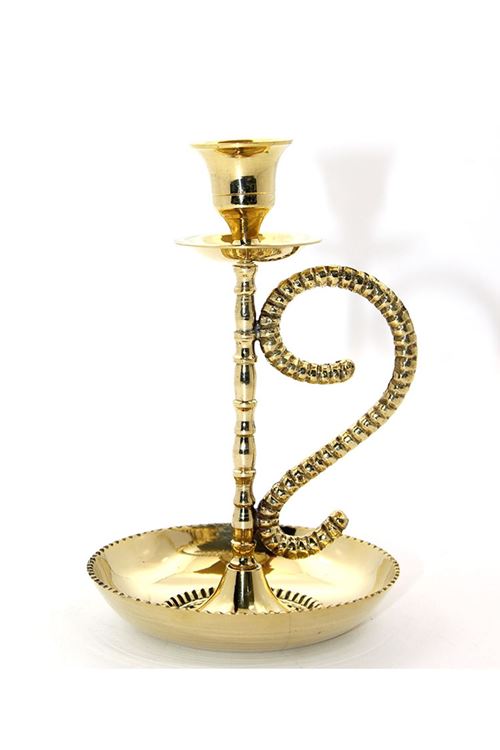 Tekli Pirinç Şamdan Model 1