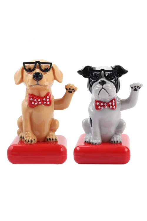 Güneş Enerjili Sallanan Köpek Figürü