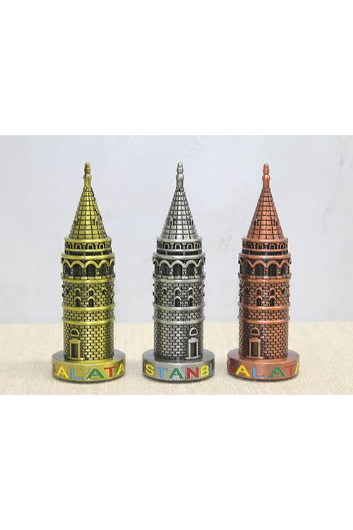 13 cm Metal Galata Kulesi
