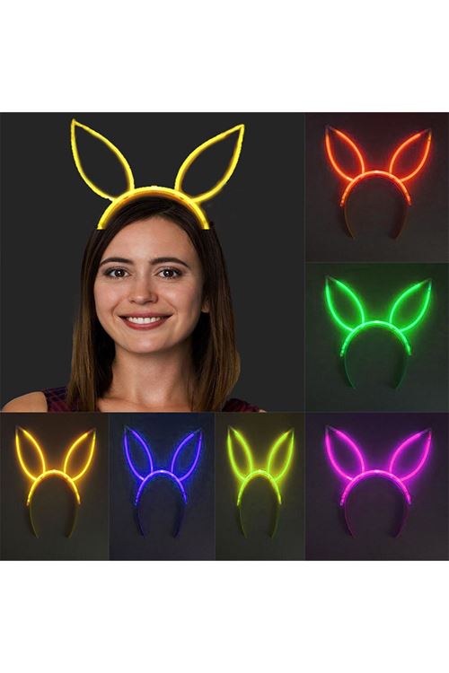 Karanlıkta Yanan Glow Neon Fosforlu Taç - 6 Adet