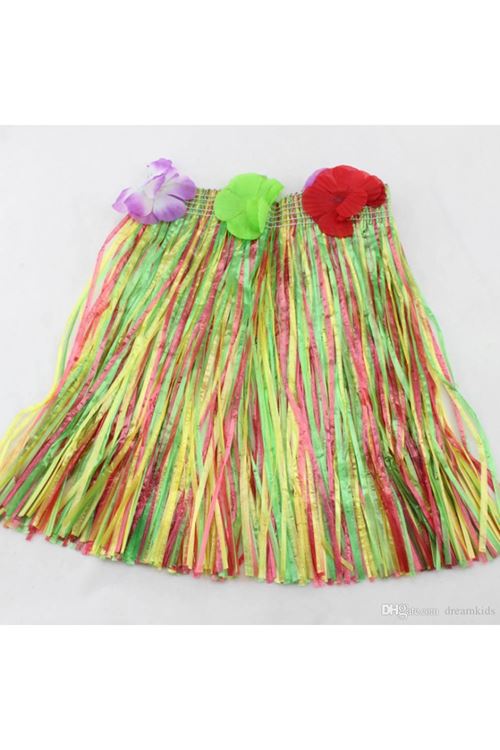 Hawaii Hula Eteği Karışık Renk 40 cm