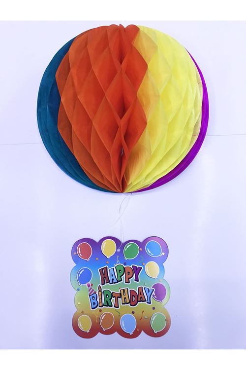Happy Birthday Kağıt Süsü 55 cm