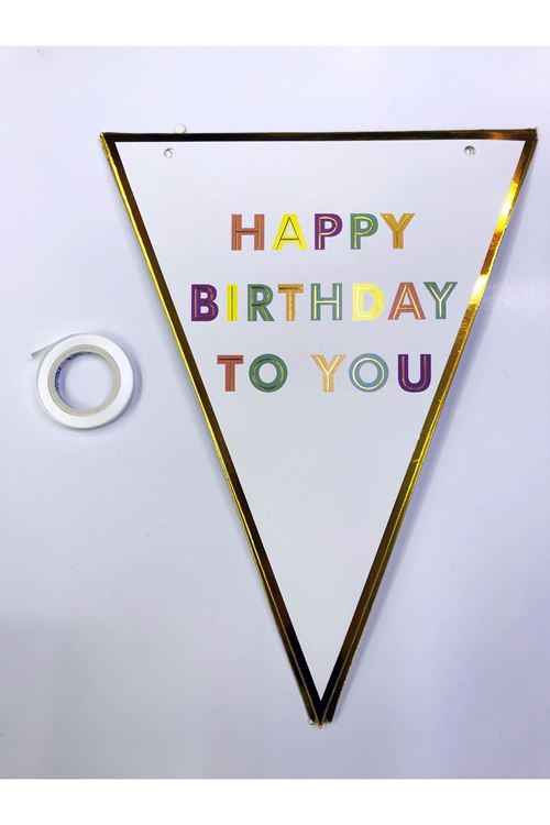 Happy Birthday To You Flama Bayrak Süsü