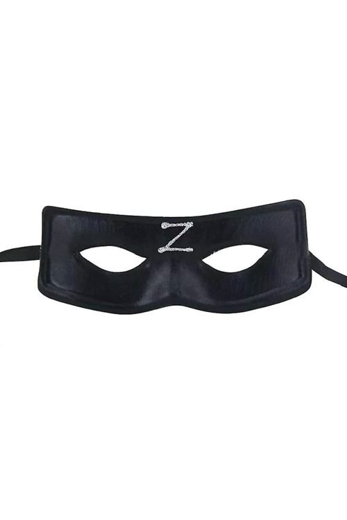 Zorro Maskesi Z Baskılı Lastikli