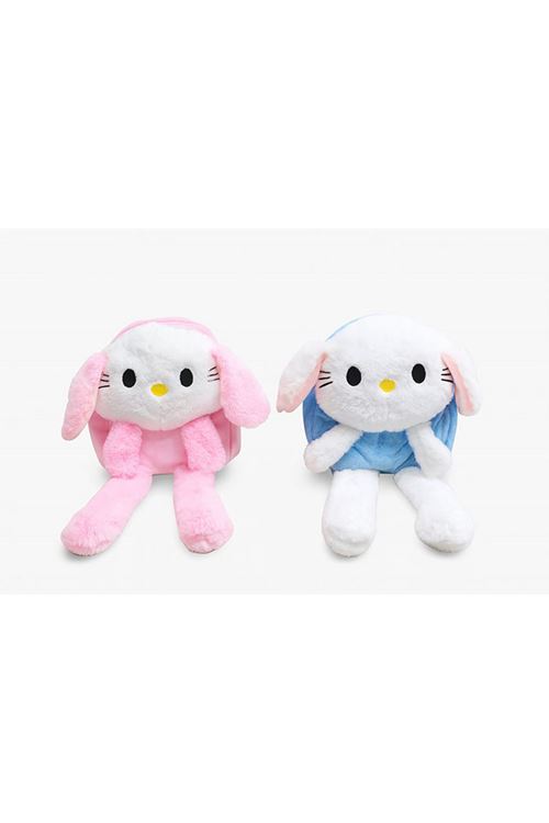 Işıklı Peluş Oynar Kulaklı My Melody ve Cinnamoroll Sırt Çantası