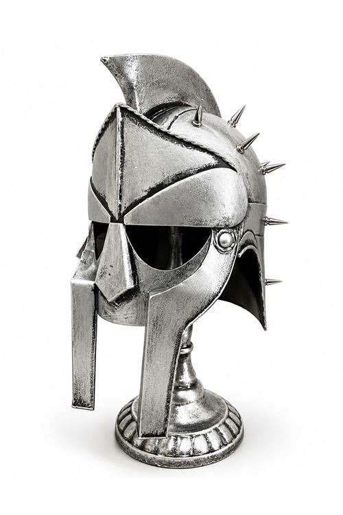 Spartalı Gladyatör Miğferi Biblosu - Metal - 45x20 cm Dekoratif Obje