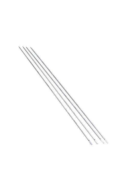 İnce Kare Kesim Metal Ciğer ve Domates Şişi - 50 cm