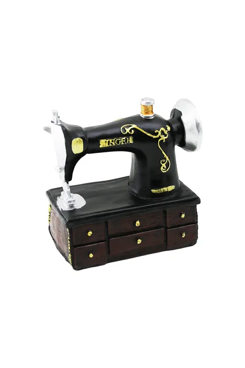 Dikiş Makinesi Tasarımlı Biblo - Vintage Model - Nostaljik Dekor