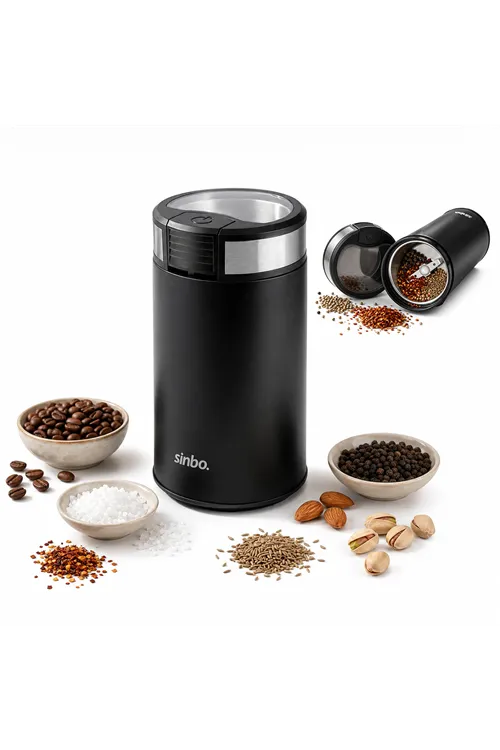 Sinbo Kahve ve Baharat Öğütücü Makine - 50 gr Çelik Hazne - 2 Bıçaklı