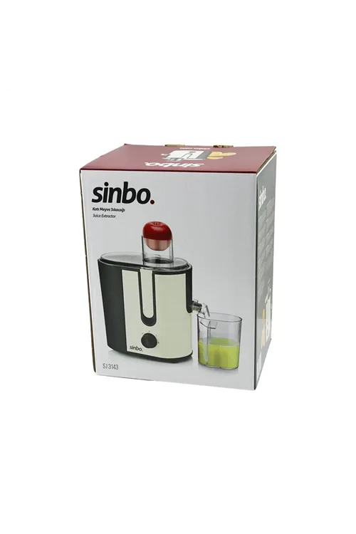 Sinbo Katı Meyve Sıkacağı - Bej Renk - Elektrikli - 450 ml Meyve Suyu Hazneli