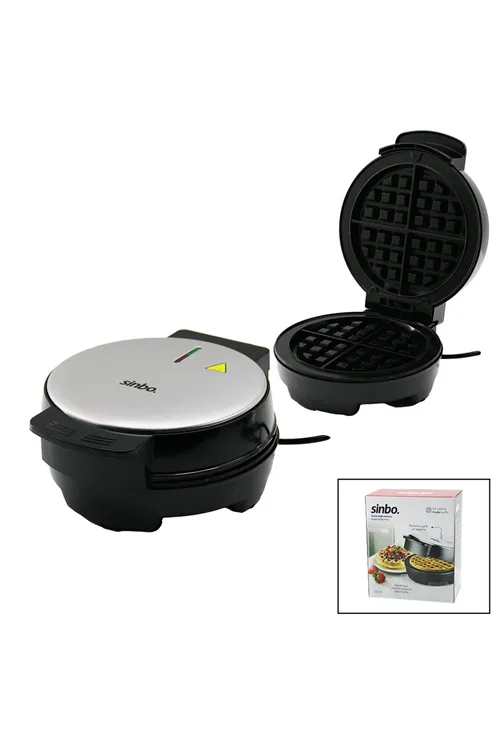 Sinbo Belçika Waffle Makinesi - 4 Waffle Kapasiteli - Yapışmaz Plaka