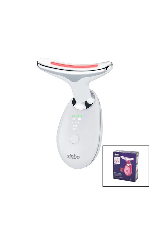 Sinbo Yüz ve Boyun Bölgesi Sıkılaştırıcı Cihaz - 3 Farklı Mod - 600 mAh