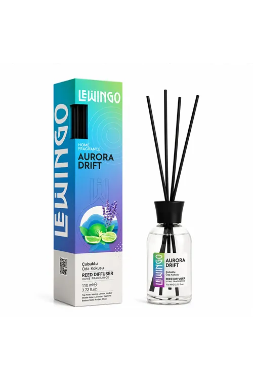 Aurora Drift Bambu Çubuklu Oda Kokusu - 110 ml - Cam Şişe